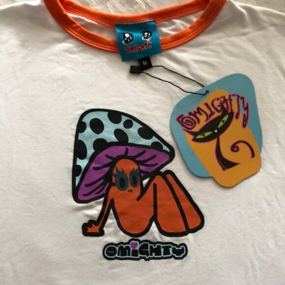 OMIGHTY mushroom print short sleeve baby tee - Picture 2 of 5